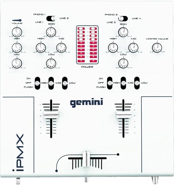 open zoom image for Gemini iPMX 2-Channel Stereo Mixer, Main