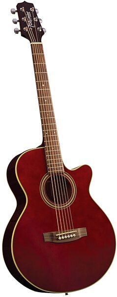 open zoom image for Takamine EG260C Dreadnought Cutaway Acoustic-Electric Guitar, Wine Red