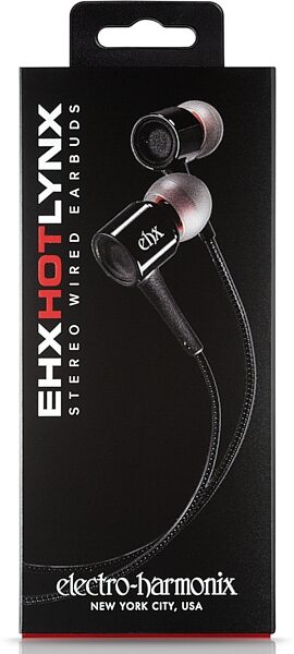 open zoom image for Electro-Harmonix Hot Lynx Wired Earbuds, New, Action Position Back