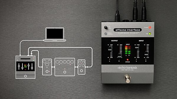open zoom image for Electro-Harmonix Effects Interface Hardware Plug-in Pedal, New, Action Position Back
