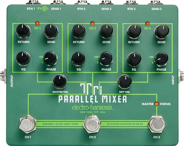 open zoom image for Electro-Harmonix Tri-Parallel Mixer, New, Main