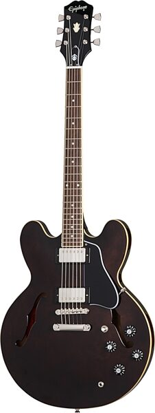 open zoom image for Epiphone Jim James ES-335 '70s Electric Guitar (with Case), Walnut, Action Position Back