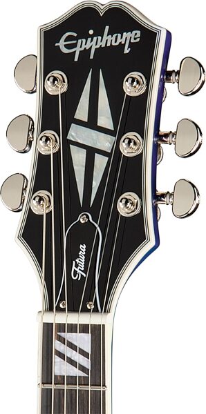 open zoom image for Epiphone Futura RD Custom Electric Guitar (with Gig Bag), Twilight Shift, Action Position Back