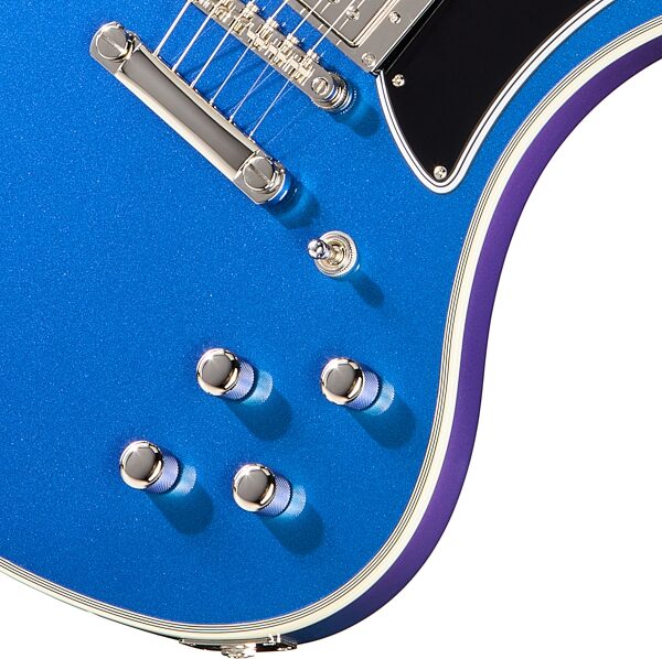 open zoom image for Epiphone Futura RD Custom Electric Guitar (with Gig Bag), Twilight Shift, Action Position Back