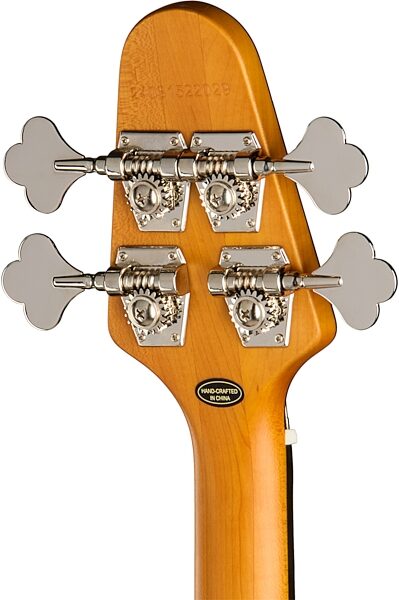 open zoom image for Epiphone Inspired by Gibson Mike Dirnt Grabber G3 Electric Bass (with Case), Silverburst, Action Position Back