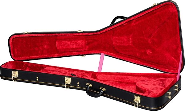 open zoom image for Epiphone Kirk Hammett 1979 Flying V Electric Guitar (with Hard Case), Ebony, View