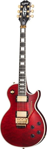 open zoom image for Epiphone Alex Lifeson Les Paul Custom Axcess Electric Guitar (with Case), Action Position Front