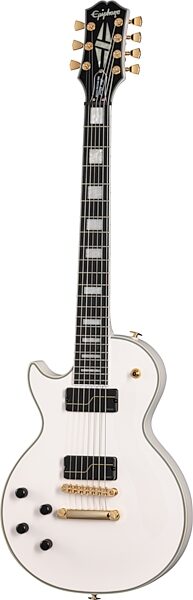 open zoom image for Epiphone Matt Heafy Les Paul Custom Origins Electric Guitar, Left-Handed 7-String (with Case), Action Position Back