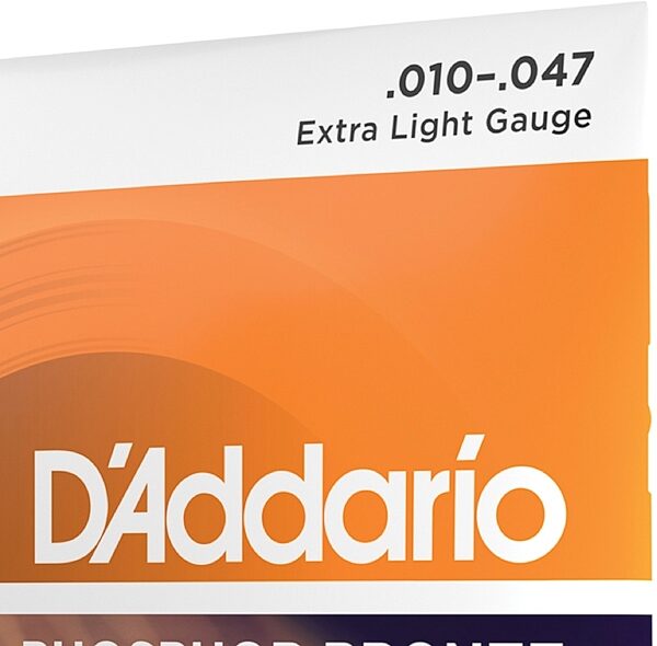 open zoom image for D'Addario EJ15 Phosphor Bronze Acoustic Guitar Strings (Extra Light), Single Set, 10-47, Extra Light, view
