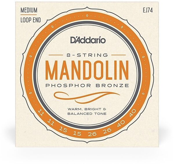 open zoom image for D'Addario J74 Phosphor Bronze Mandolin Strings, New, view