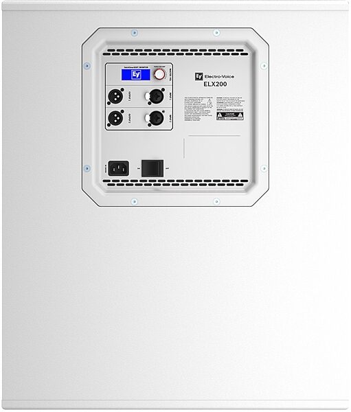 open zoom image for Electro-Voice ELX200-18SP Powered Subwoofer Speaker (1200 Watts), Single Speaker, White, Open Box (Like New), Action Position Back