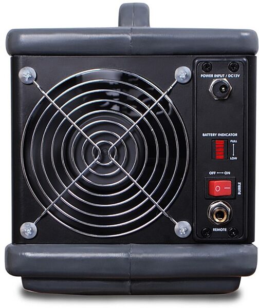 open zoom image for Eliminator Lighting Bubbletron EX Go Battery-Powered Bubble Machine, New, Action Position Back