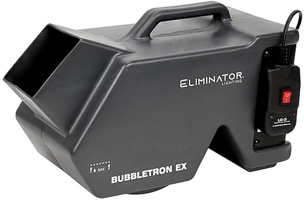 open zoom image for Eliminator Lighting Bubbletron EX Bubble Machine, New, Action Position Back