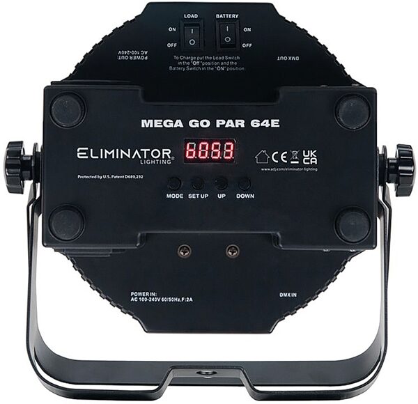 open zoom image for Eliminator Lighting MEGA GO PAR 64E Light, New, Action Position Back