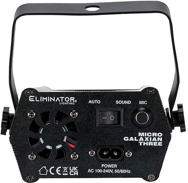 open zoom image for Eliminator Lighting Micro Galaxian Three Laser Light, New, Action Position Back