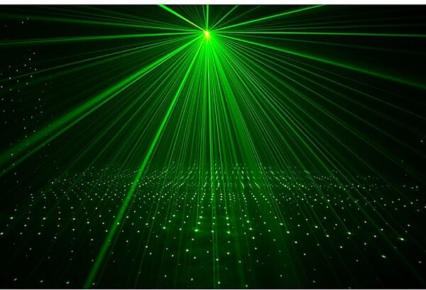 open zoom image for Eliminator Lighting Micro Galaxian Three Laser Light, New, Action Position Back