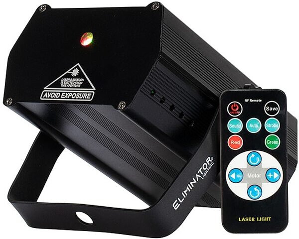 open zoom image for Eliminator Lighting Micro Galaxian Three Laser Light, New, Action Position Back