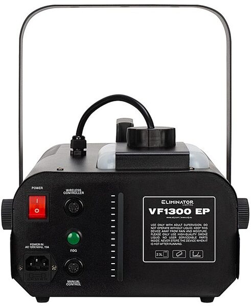 open zoom image for Eliminator Lighting VF1300 EP Fog Machine, New, Action Position Back