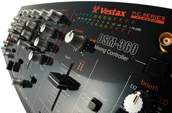 open zoom image for Vestax DSM360 3-Channel Rackmount DJ Mixer, Mixer Closeup