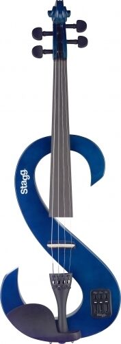open zoom image for Stagg Electric Violin Pack (with Case), Transparent Blue