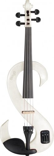 open zoom image for Stagg Electric Violin Pack (with Case), White
