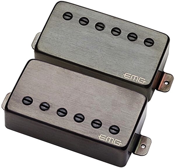 open zoom image for EMG MF Marty Friedman Electric Guitar Pickups, Brushed Black Chrome, Main