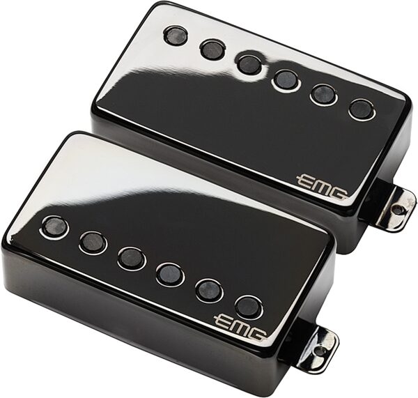 open zoom image for EMG JH Set Custom James Hetfield Signature Pickup Set, Black Chrome, Action Position Back