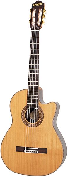 open zoom image for Epiphone Masterbilt EN546CE Classical Cutaway Acoustic-Electric Guitar, Main