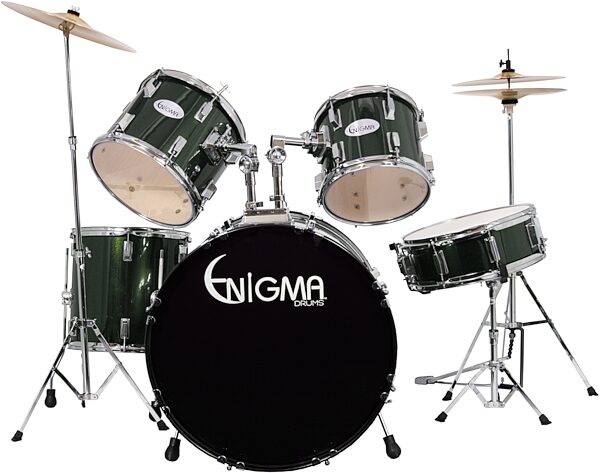 open zoom image for Enigma EN522 Drum Kit, 5-Piece, Green