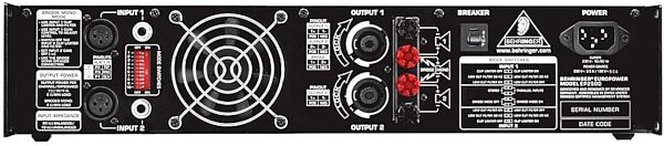 open zoom image for Behringer EP2500 Power Amplifier, Rear