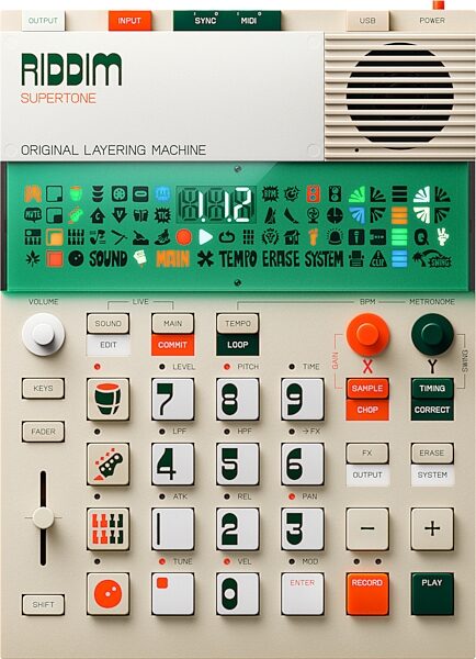open zoom image for Teenage Engineering EP-40 Riddim Original Layering Machine and EP-2350 Ting FX Pack, New, Action Position Back