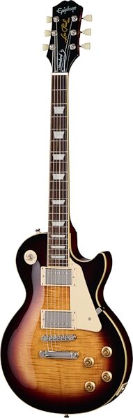 open zoom image for Epiphone Inspired by Gibson Les Paul Standard '50s Electric Guitar (with Gig Bag), Bourbon Burst, Laurel Fretboard, Open Box (Very Good), Action Position Back