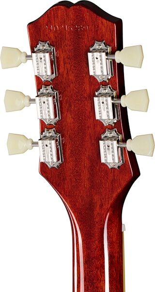 open zoom image for Epiphone Inspired by Gibson Les Paul Standard '50s Electric Guitar (with Gig Bag), Bourbon Burst, Laurel Fretboard, Open Box (Very Good), Action Position Back