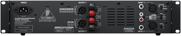 open zoom image for Behringer EPQ2000 Power Amplifier (2000 Watts), Rear