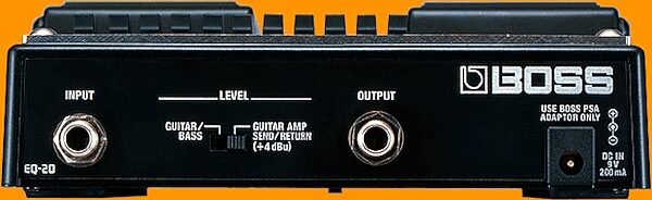 open zoom image for Boss EQ20 Advanced EQ Twin Effects Pedal, Rear View