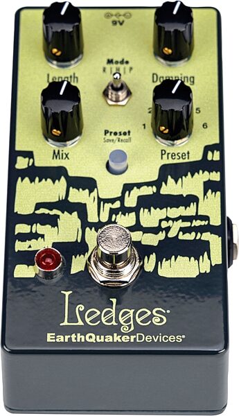open zoom image for EarthQuaker Devices Ledges Tri-Dimensional Reverb Pedal, New, Main with all components Front