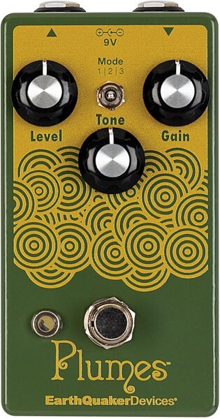 open zoom image for EarthQuaker Devices Plumes Overdrive Pedal, New, Action Position Back