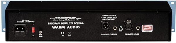 open zoom image for Warm Audio EQP-WA Classic Passive Tube Equalizer, New, Rear