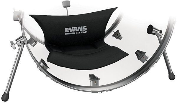open zoom image for Evans EQPAD Bass Drum Muffling Pad, Black, View