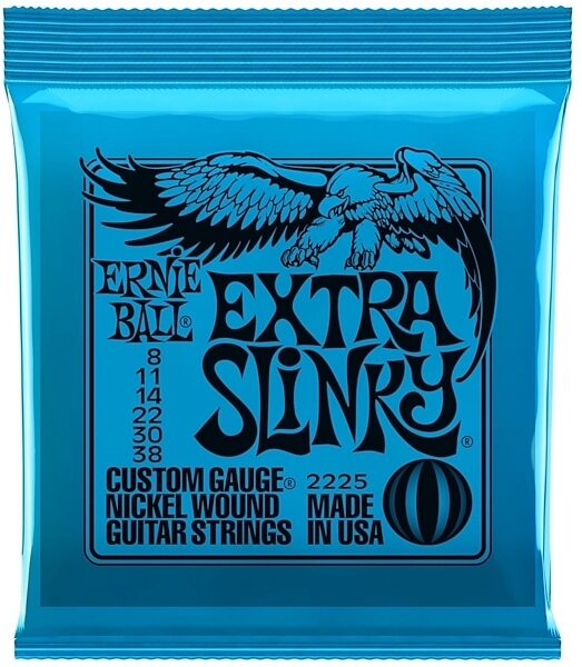 open zoom image for Ernie Ball Extra Slinky Electric Guitar Strings, 8-38, 2225, Main