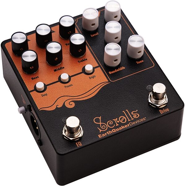 open zoom image for EarthQuaker Devices Scrolls Bass Preamp Pedal, New, Action Position Back