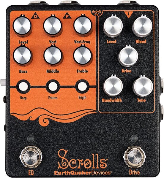 open zoom image for EarthQuaker Devices Scrolls Bass Preamp Pedal, New, Main