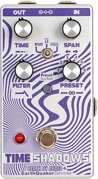 open zoom image for EarthQuaker Devices x Death By Audio Time Shadows V2 Pedal, New, Action Position Front