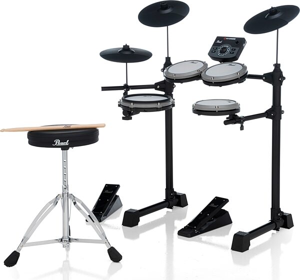 open zoom image for Pearl eRoadshow Complete Electronic Drum Set, New, Action Position Back