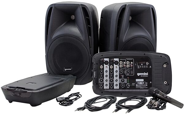 open zoom image for Gemini ES-210MXBLU Portable PA System, New, Main
