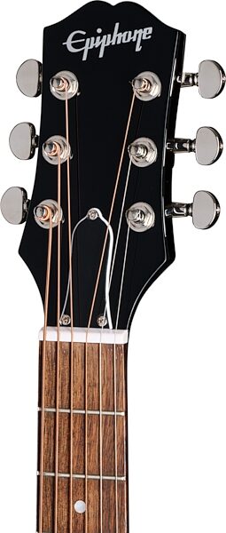open zoom image for Epiphone J-45 Express 7/8-Size Acoustic Guitar (with Gig Bag), Ebony, Action Position Back