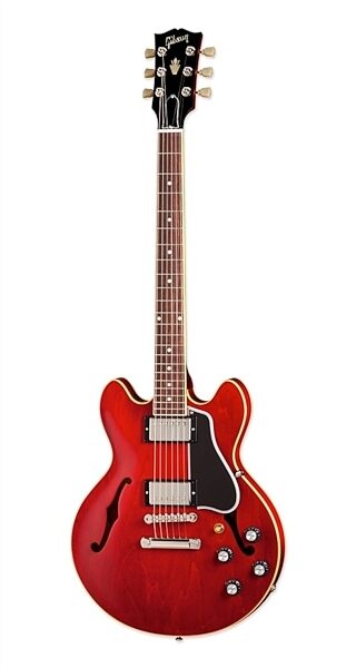 open zoom image for Gibson Memphis ES-339 Plain Top '59 Rounded Profile Neck Electric Guitar, with Case, Antique Red
