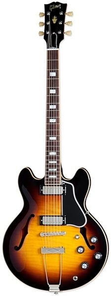 open zoom image for Gibson ES-390 Figured Top Electric Guitar (with Case), Vintage Sunburst