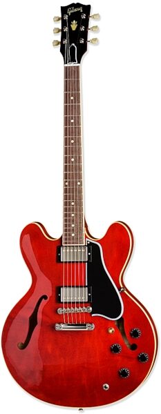 open zoom image for Gibson ES-335 Fat Neck Semi-Hollowbody Electric Guitar (With Case), Antique Red