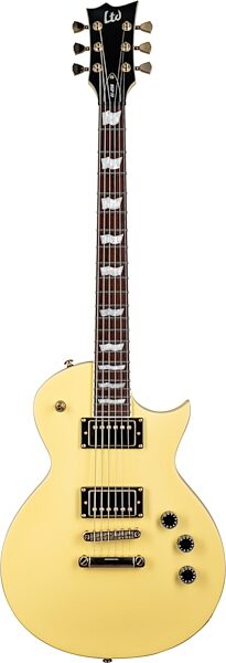 open zoom image for ESP LTD EC-256FM Electric Guitar, Vintage Gold Satin, Action Position Back